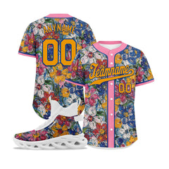 Custom Baseball Jersey and MaxSoul Shoes Combo Offer Personalized Combo ZH-D020172-4