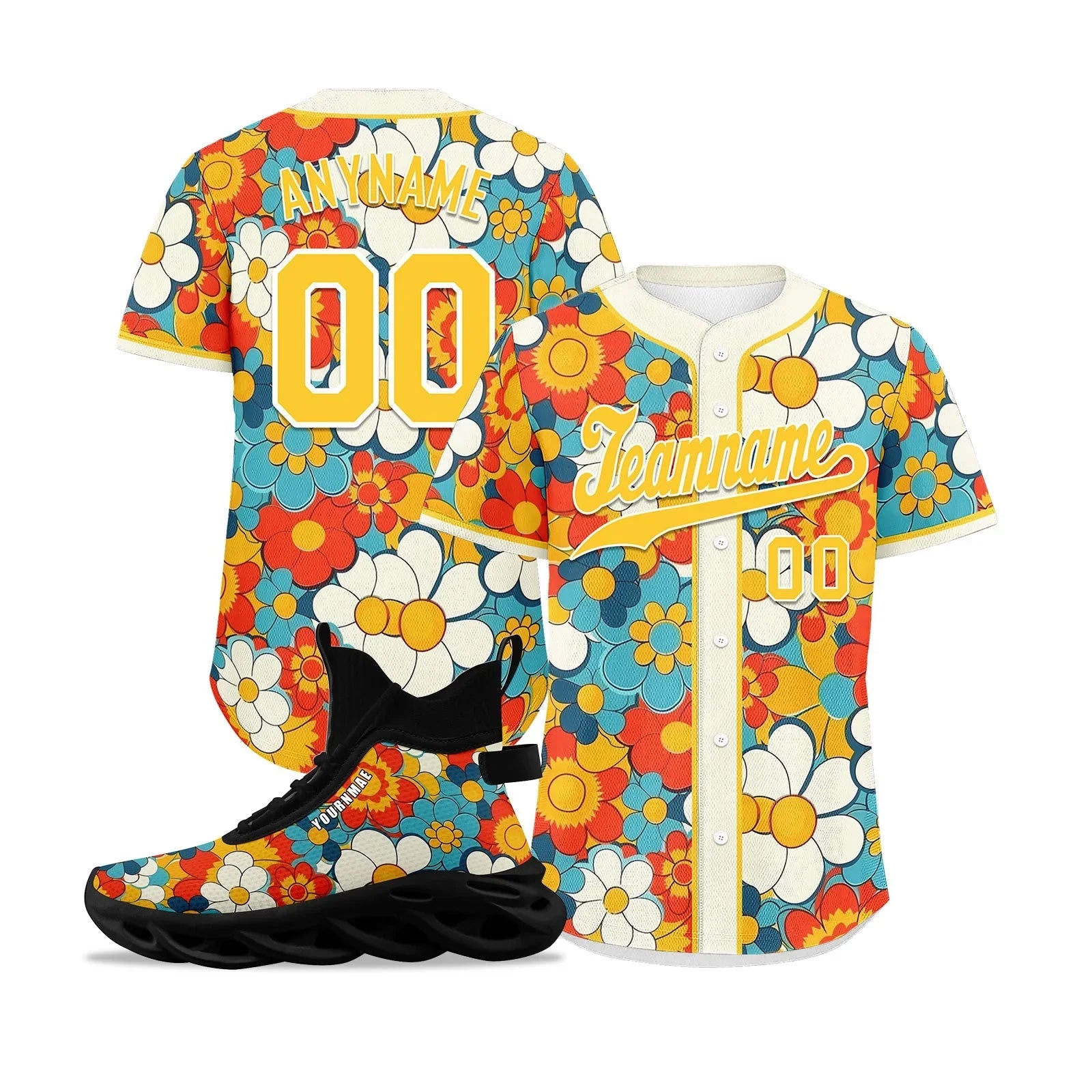 Custom Baseball Jersey and MaxSoul Shoes Combo Offer Personalized Combo ZH-D020172-7 - Coolcustomize
