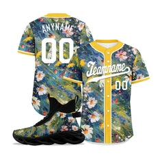 Custom Baseball Jersey and MaxSoul Shoes Combo Offer Personalized Combo ZH-D020172-9