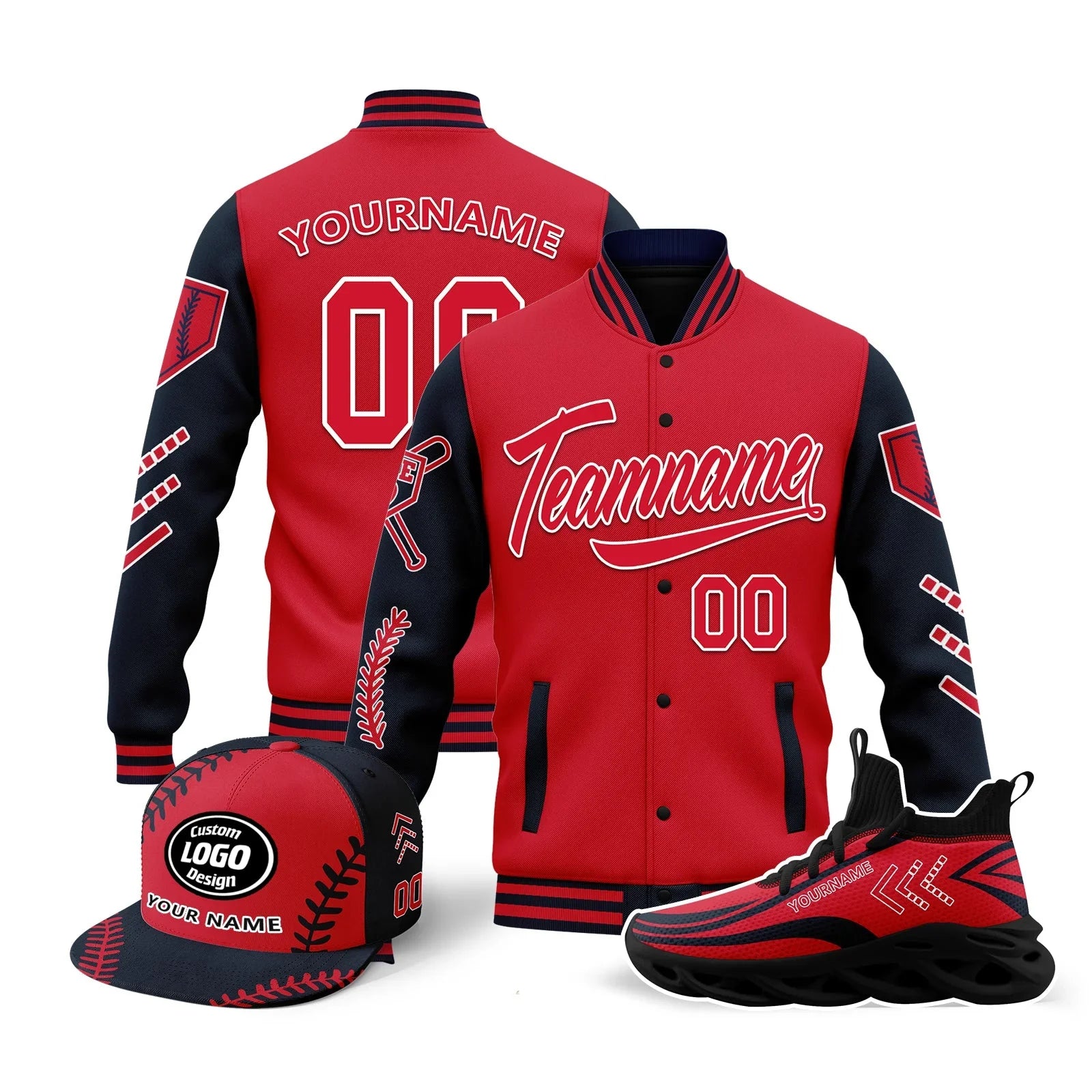 Custom Jacket MaxSoul Shoes and Hat Combo Offer Personalized Combo ZH-D023028-1 - Coolcustomize
